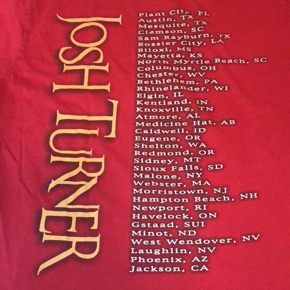 Josh Turner 2010 Concert Tour Tee Shirt - Picture 10 of 10